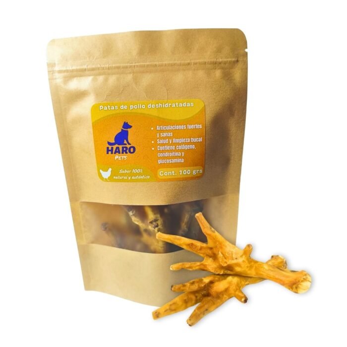 Pata de pollo deshidratada
