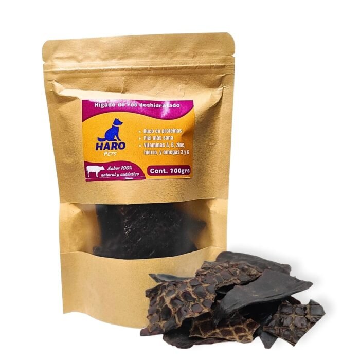 4 Hígado de res deshidratado